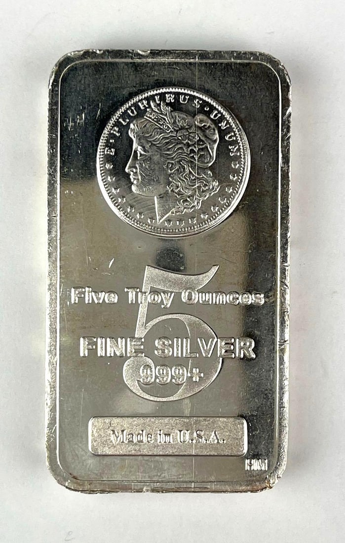 Highland Minting Buffalo Design 5 oz 999 Fine Silver Ingot/ Bar (1 of 2)