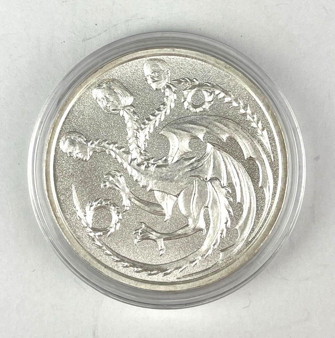 2021 Inflation is Coming Dragon 1 oz 999 Fine Silver Round: 2021 Inflation is Coming Dragon 1 oz 999 Fine Silver Round