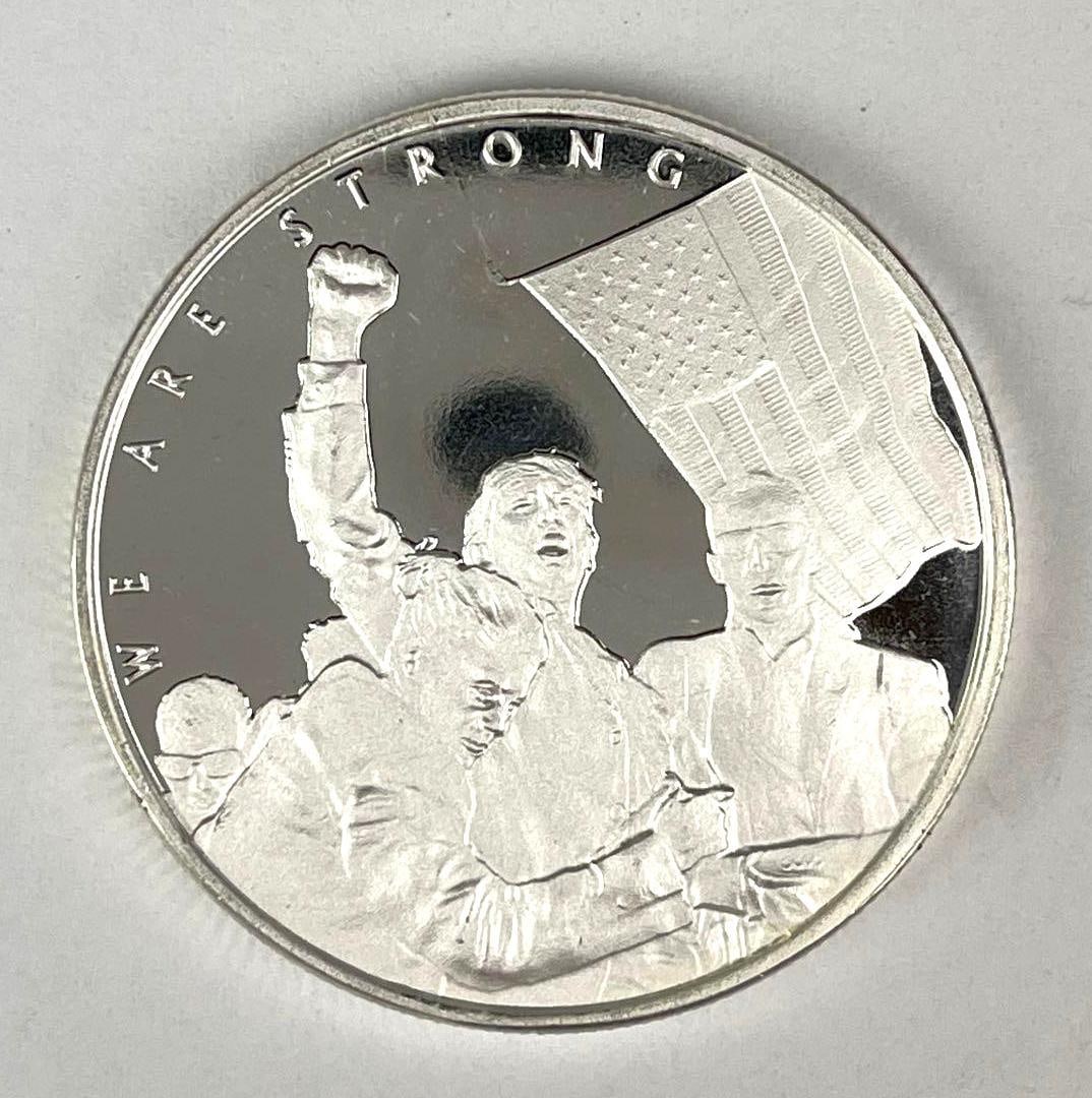 2024 OZ Mint Trump We Are Strong 1 oz .999 Fine Silver Round: 2024 OZ Mint Trump We Are Strong 1 oz .999 Fine Silver Round