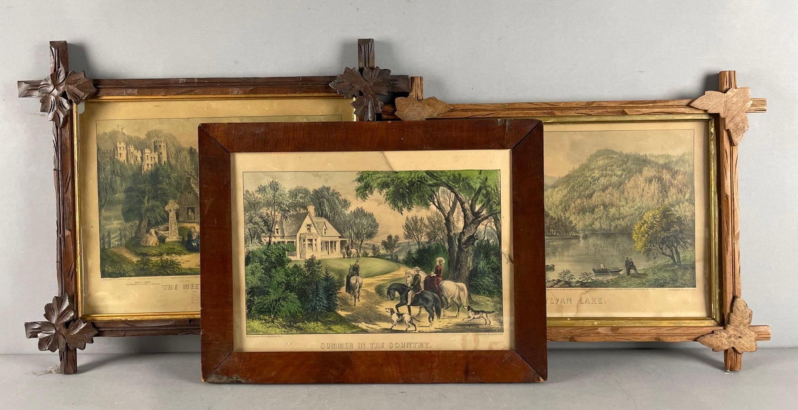 Group of Antique Currier and Ives Lithographs (1 of 4)