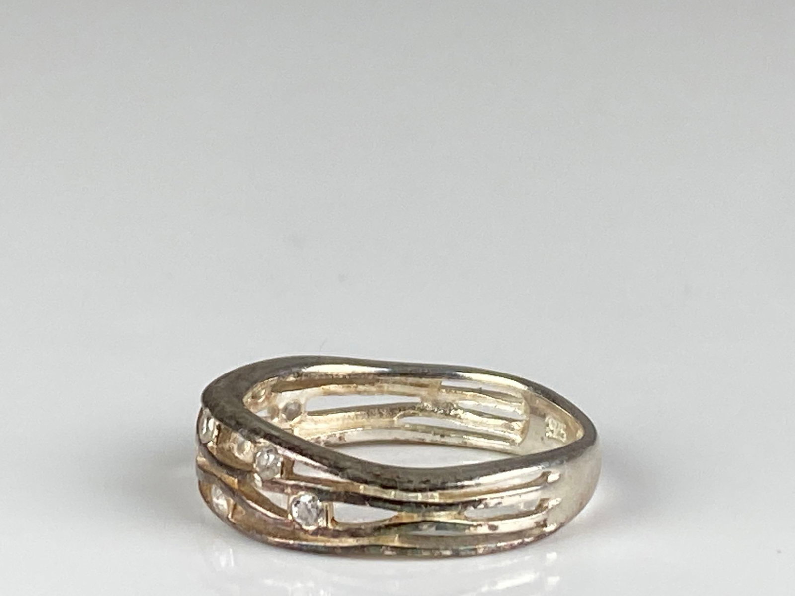 Sterling Silver CZ Ring - 2