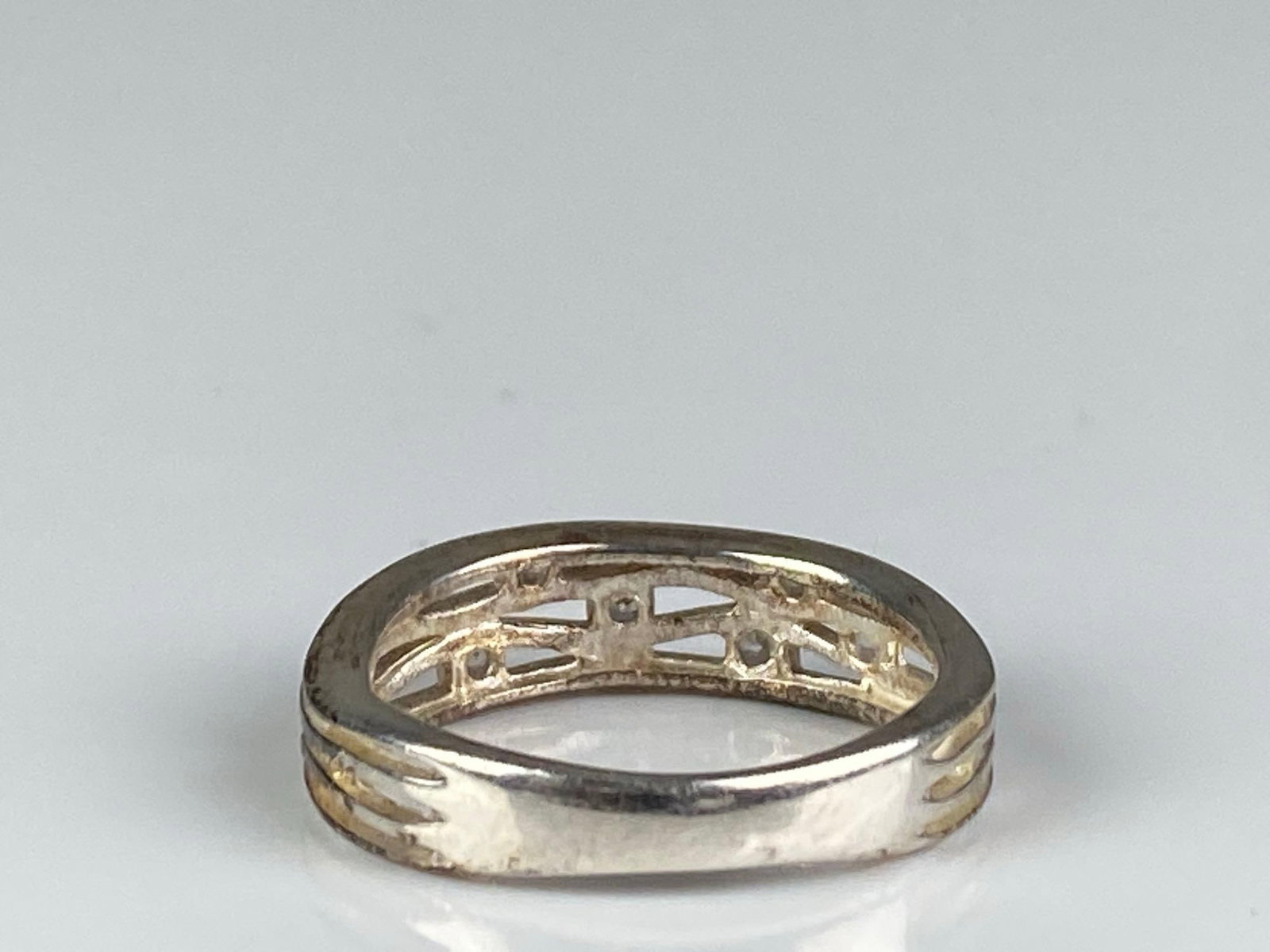 Sterling Silver CZ Ring - 3