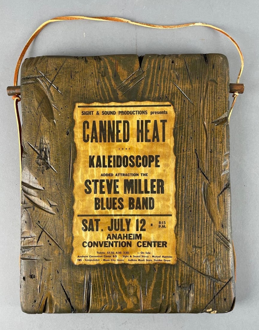 Peregrine Wood Canned Heat / Steve Miller Band Plaque (1 of 3)