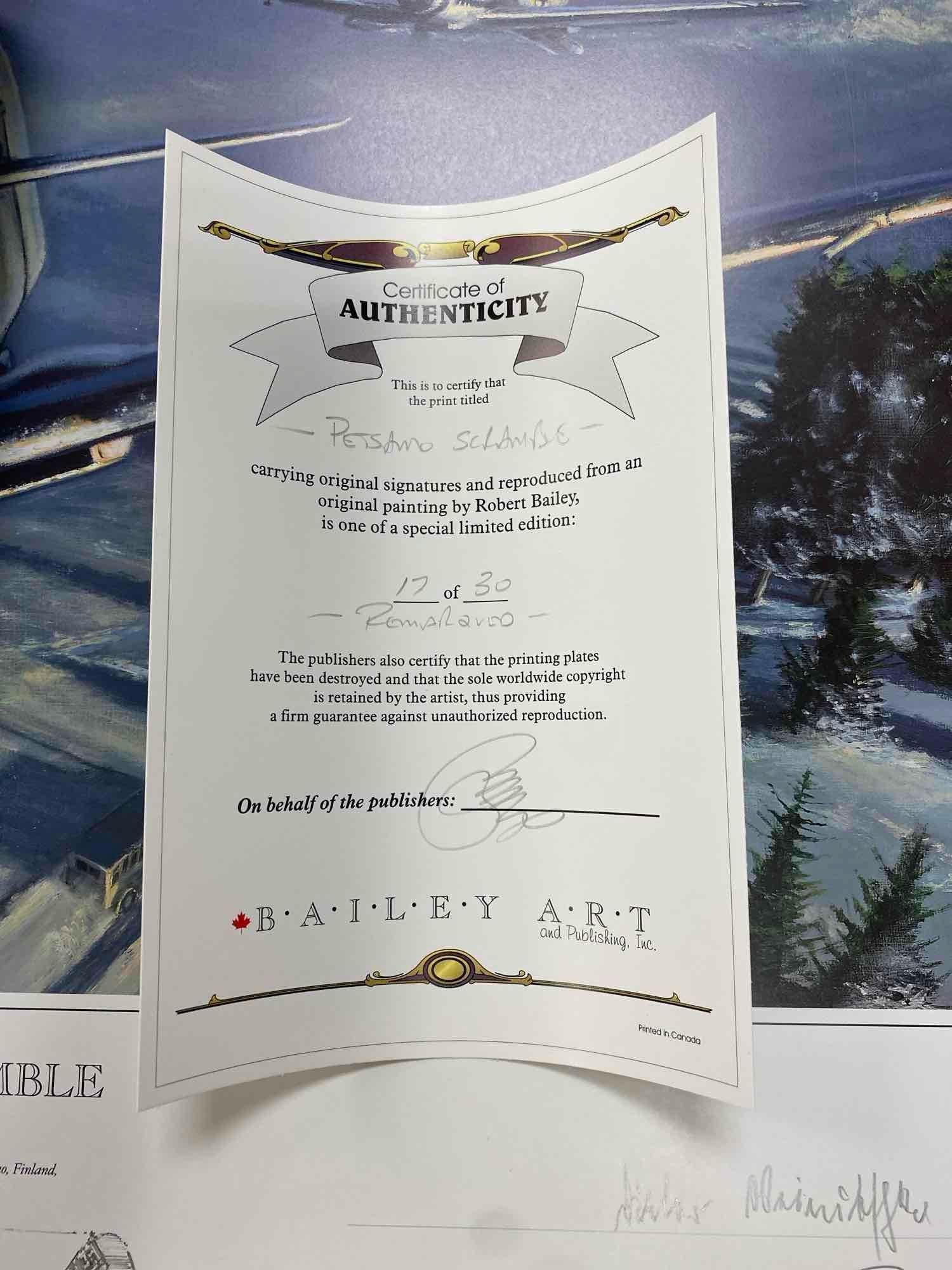 Signed Petsamo Scramble Print - 7