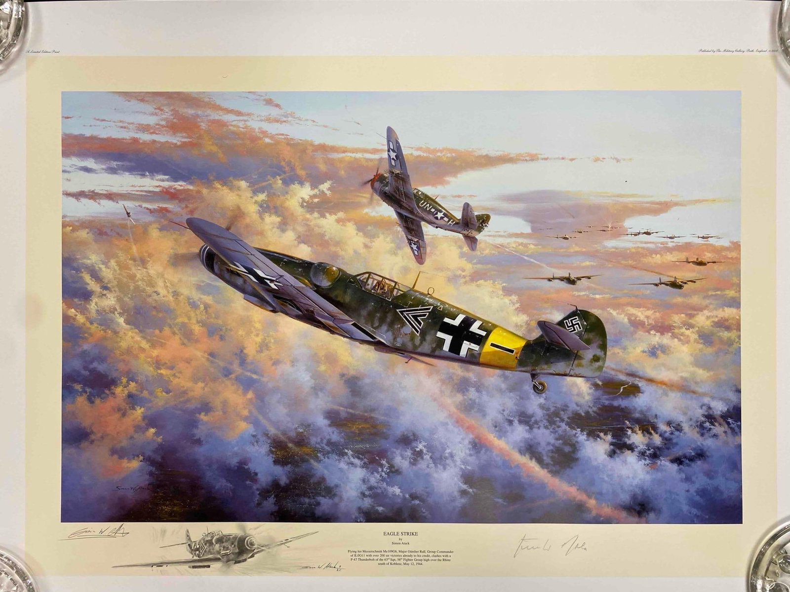 2002 Signed Eagle Strike Limited Edition Print - 2