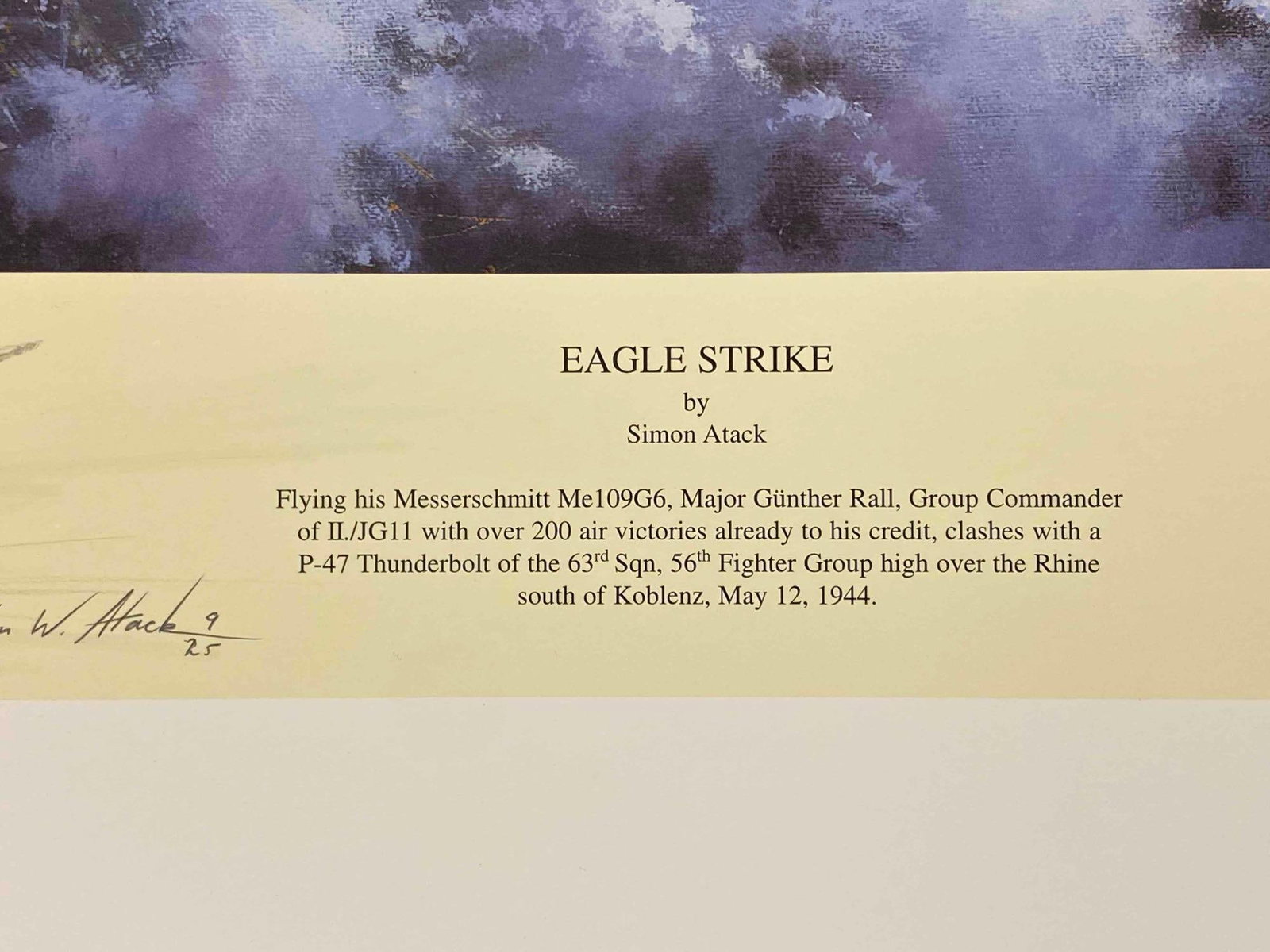 2002 Signed Eagle Strike Limited Edition Print - 5