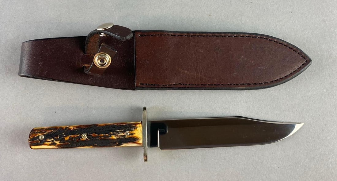 Northwoods Knives Fixed Blade Stag Knife and Sheath (1 of 4)