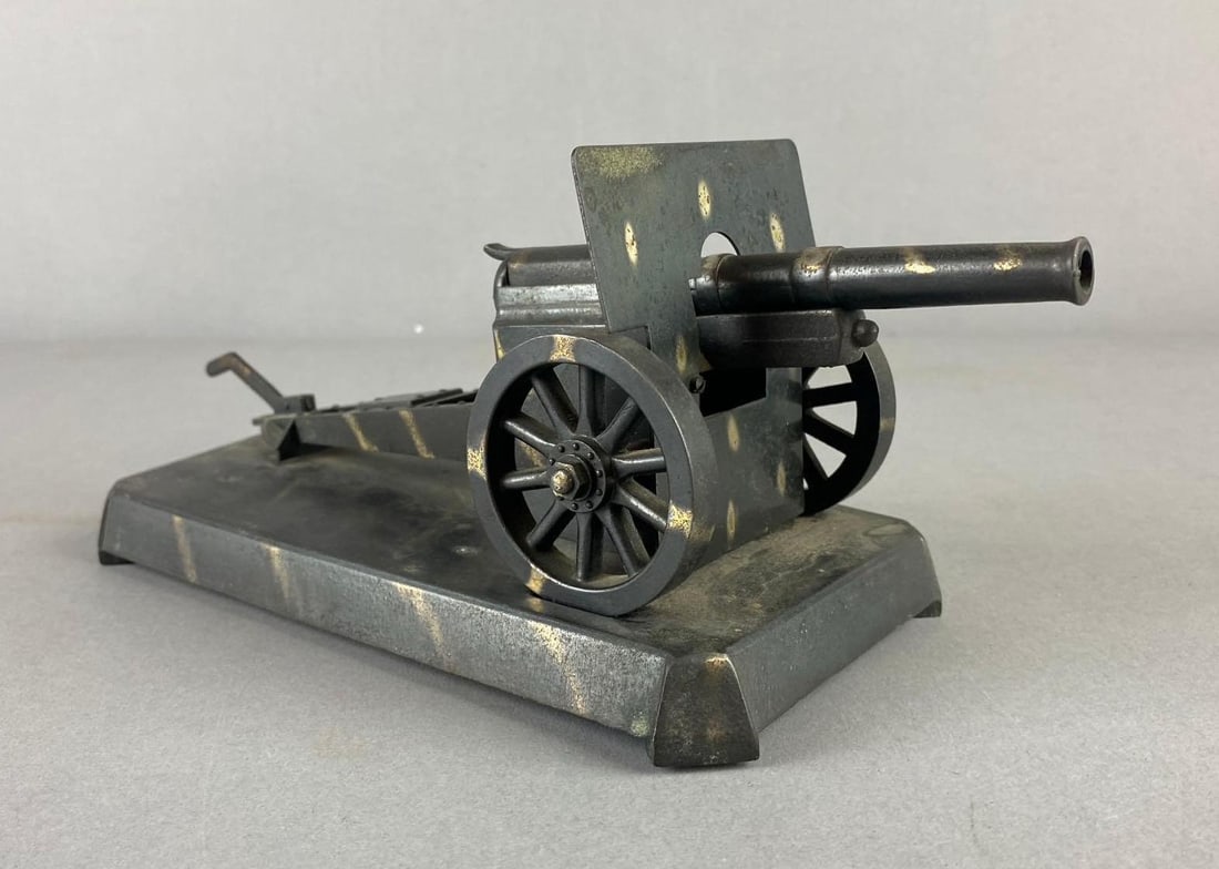 Vintage Dunhill Demley WW1 French 75 Cannon Tabletop Lighter (1 of 6)