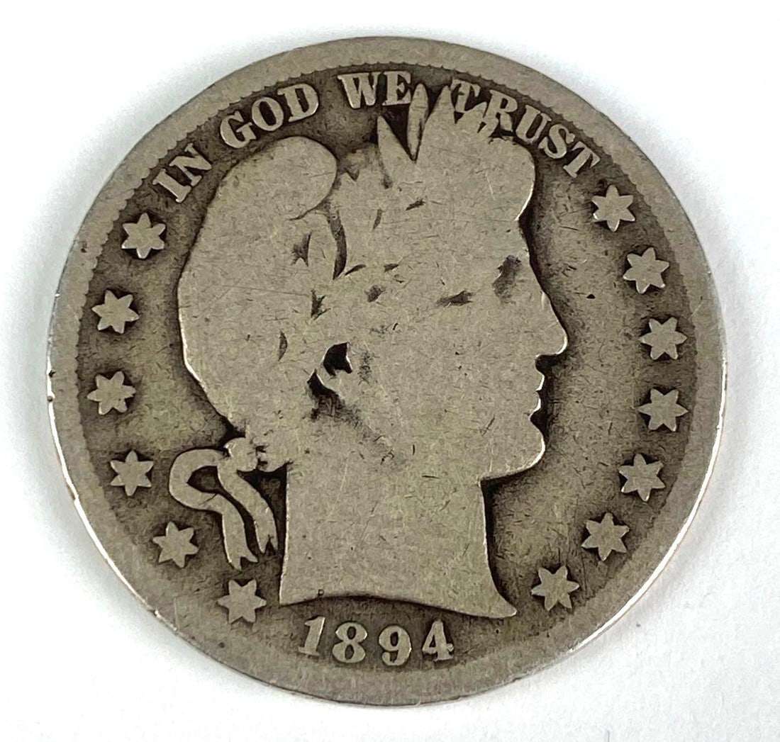 1894 S Barber Silver Half Dollar: 1894 S Barber Silver Half Dollar