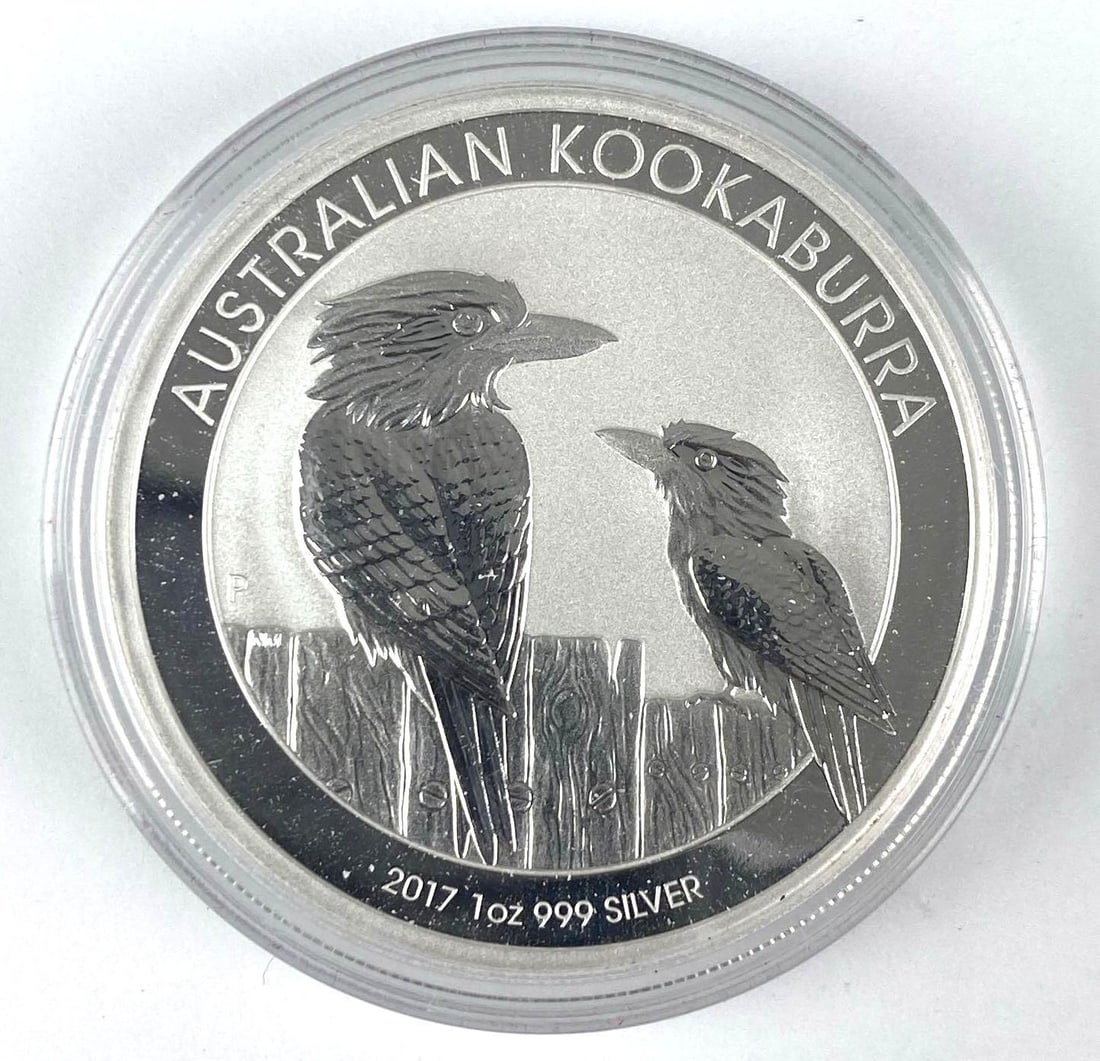 2017 Australian Kookaburra $1 9999 Fine Silver 1 Oz Coin (1 of 2)