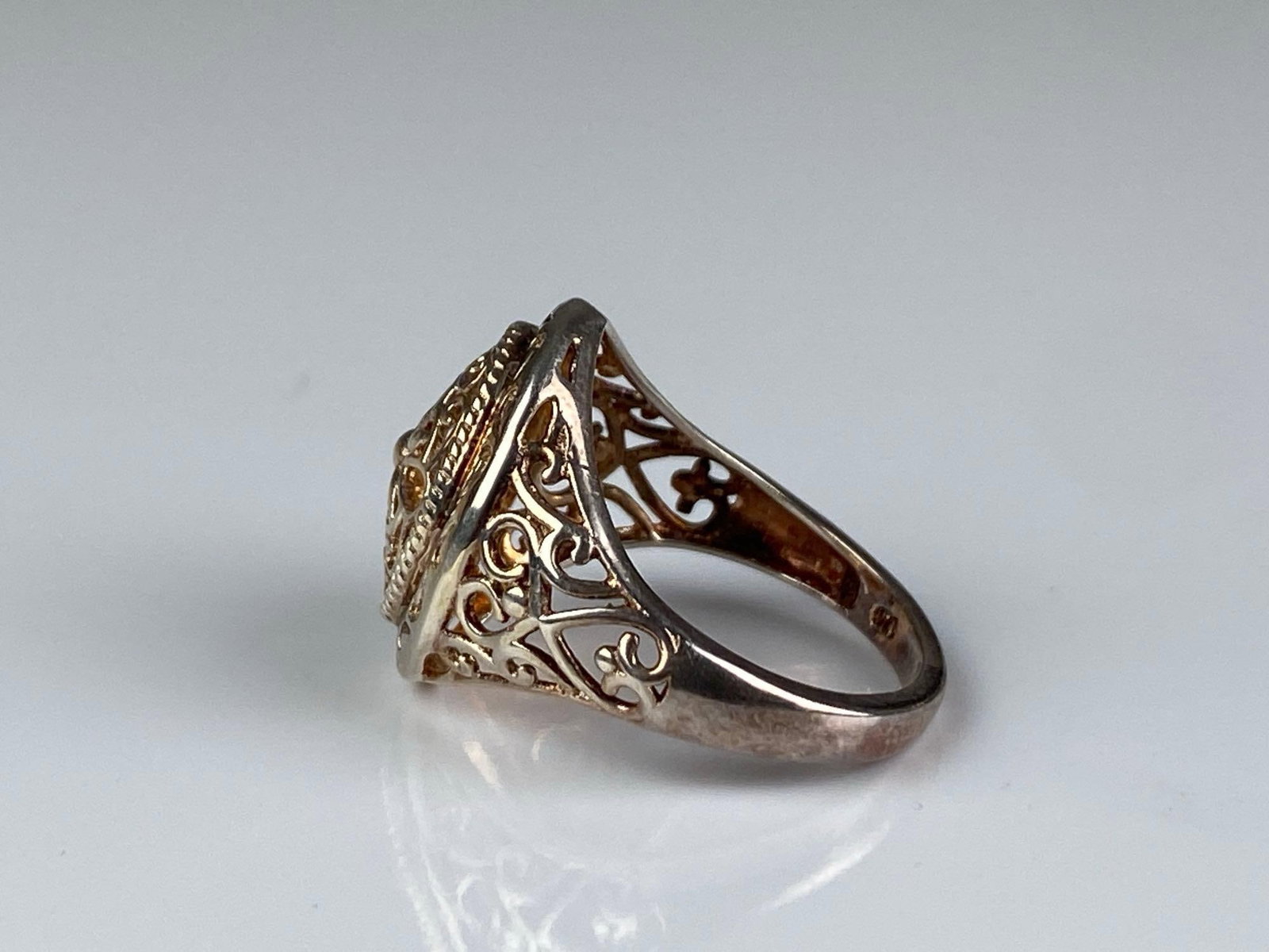 Signed STS Sterling Silver Ring - 2