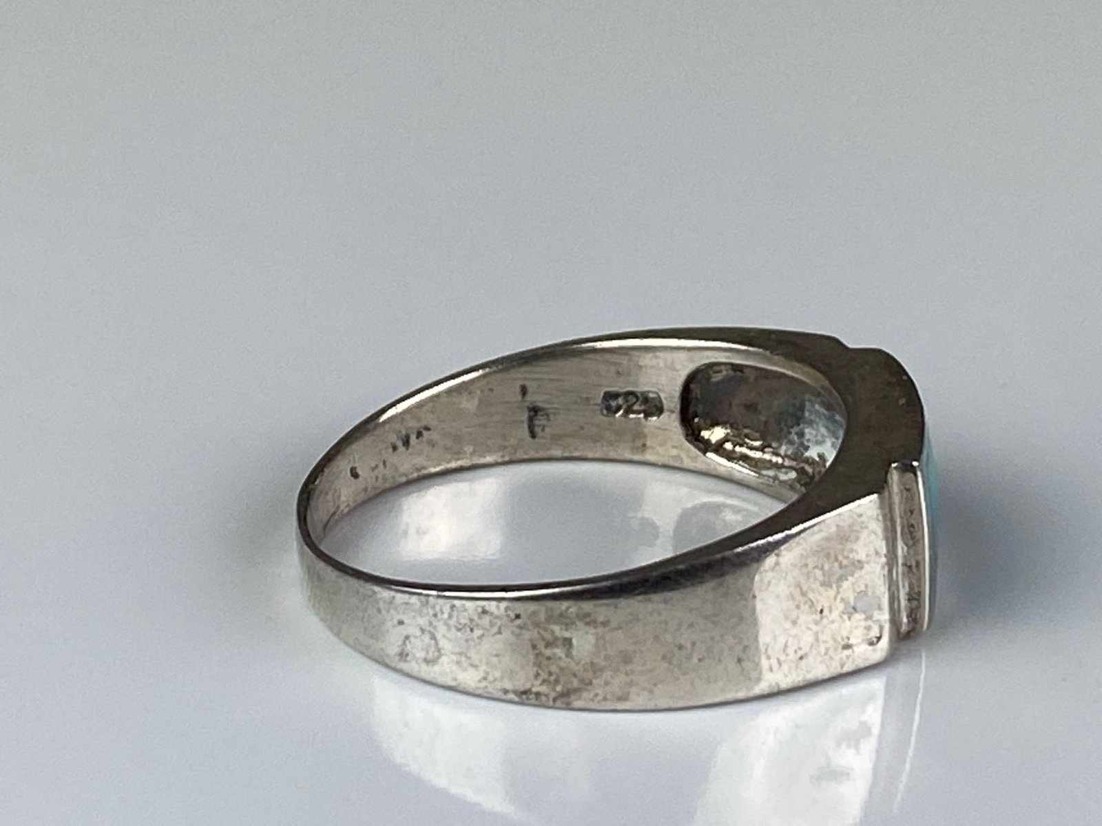 Sterling Silver Turquoise Ring - 4