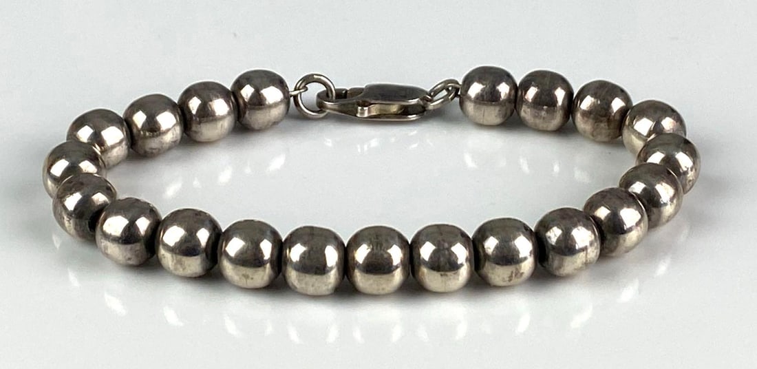 Sterling Silver Bead Bracelet (1 of 3)