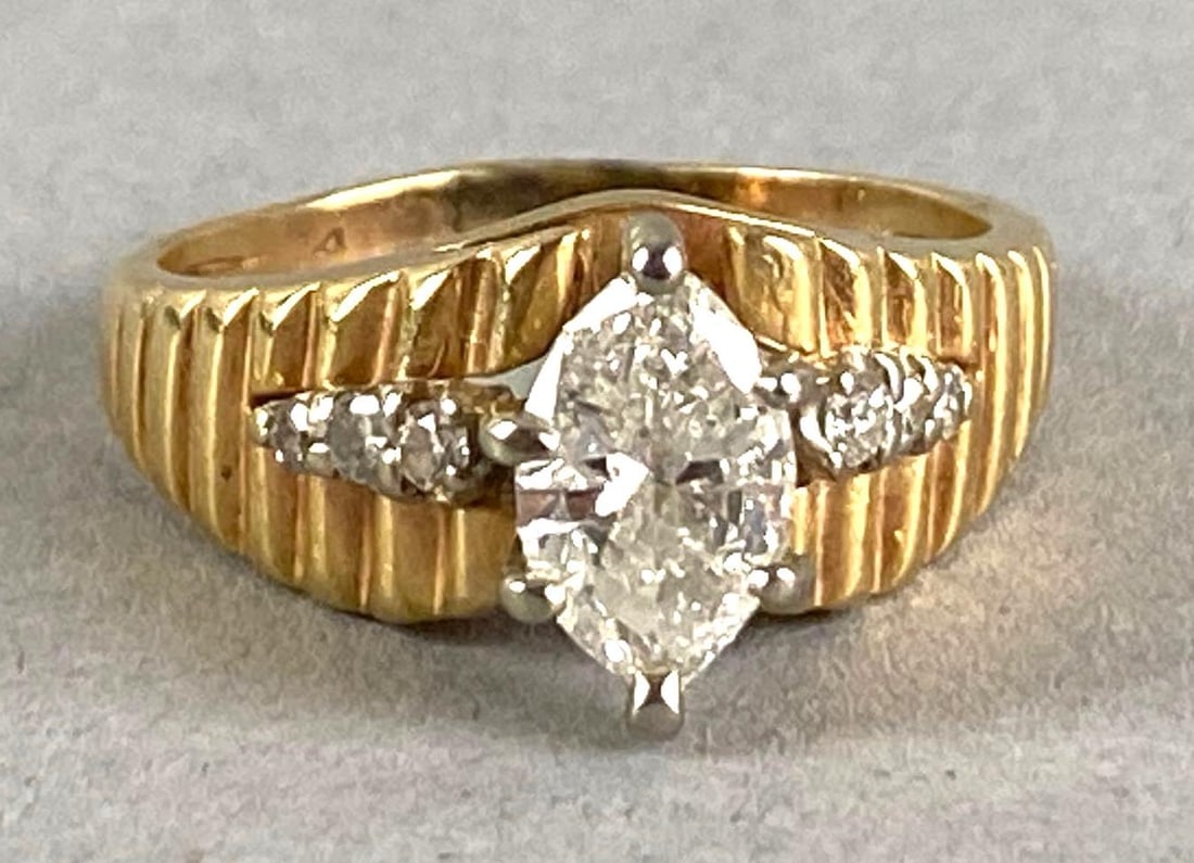 14K Yellow Gold Diamond Ring (1 of 4)