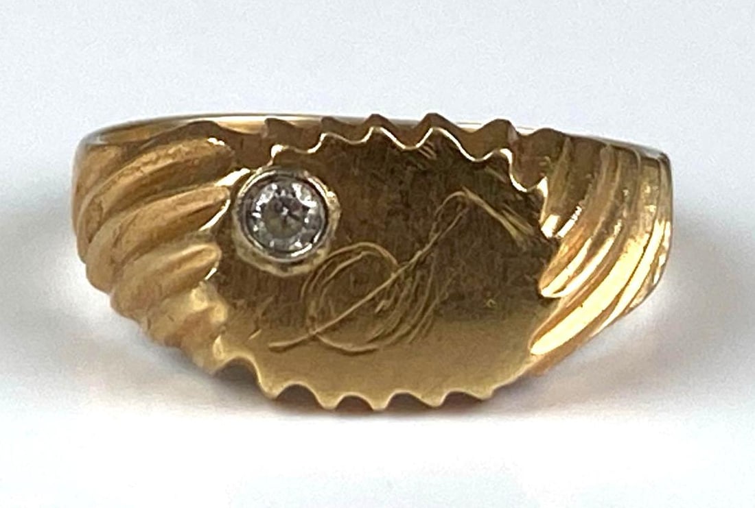 14K Yellow Gold Diamond Ring (1 of 4)