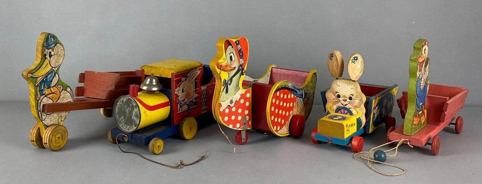 Group of Vintage Wood Pull Toys (1 of 3)