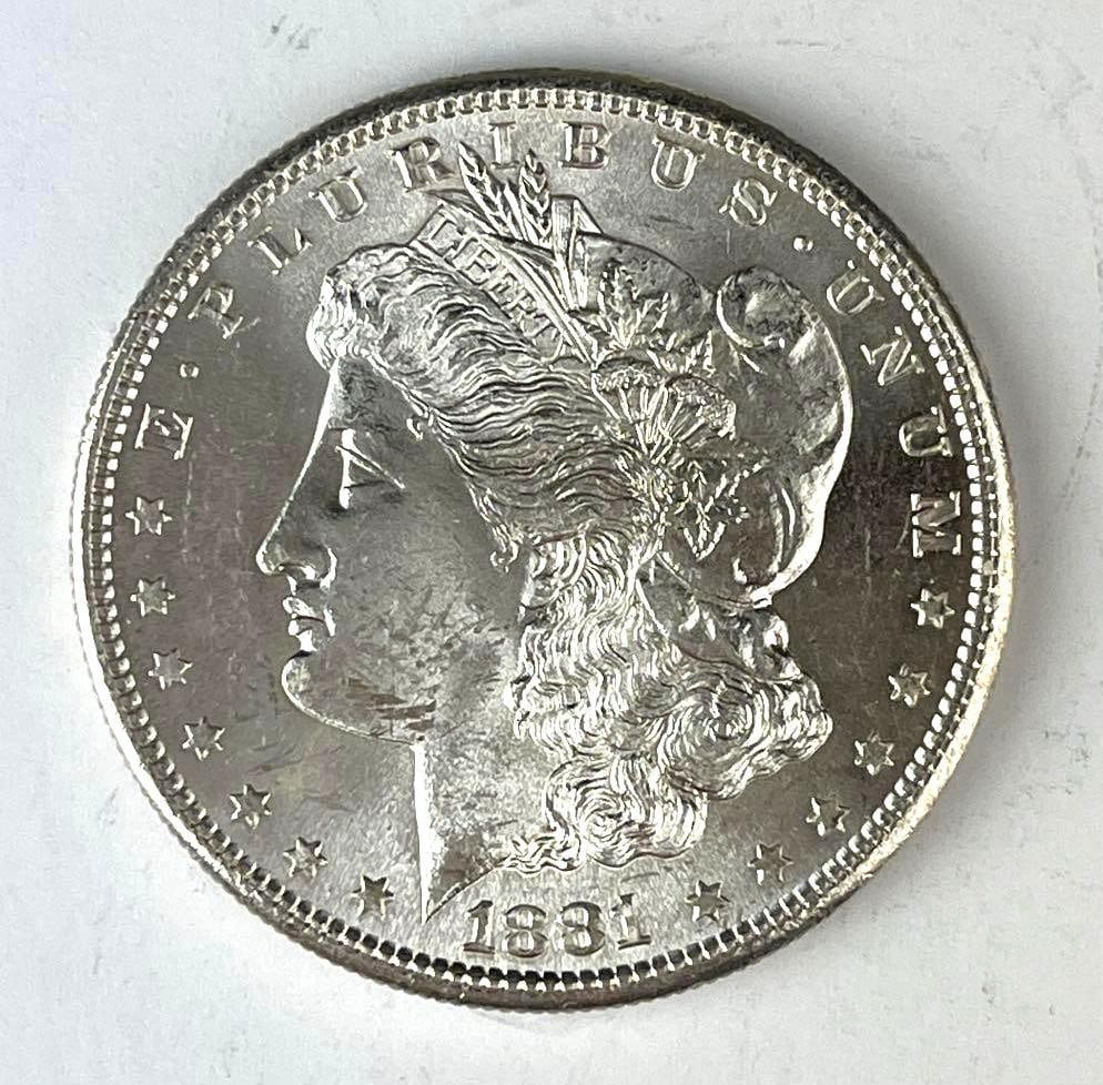 1881 S US Morgan Silver Dollar: 1881 S US Morgan Silver Dollar