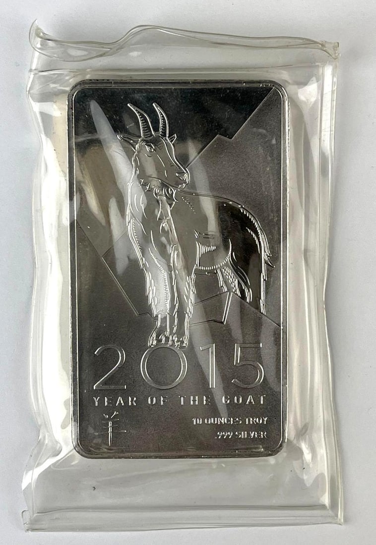 OPM Year of the Goat 10 oz .999 Silver Ingot/ Bar (1 of 2)