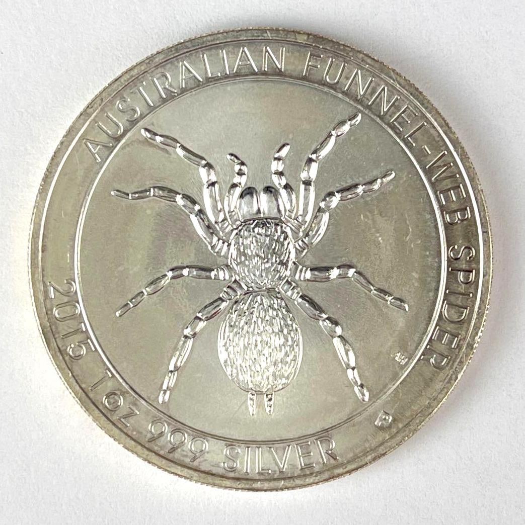 2016 Australia $1 Funnel Web Spider 1 oz 999 Silver Coin (1 of 2)
