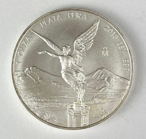 2018 Mexico Libertad 1 Onza 1 oz .999 Fine Silver Round