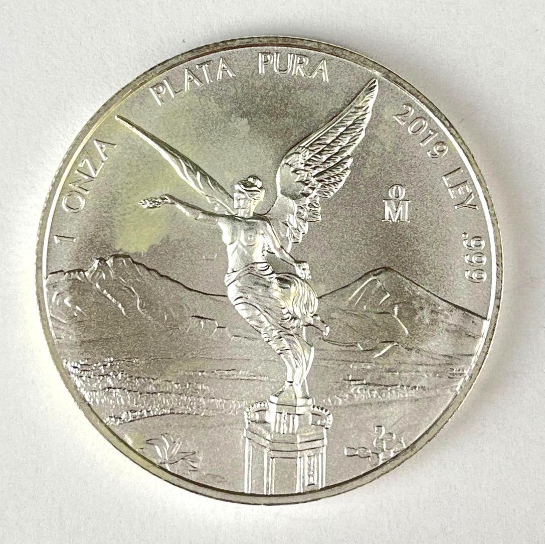 2019 Mexico Libertad 1 Onza 1 oz .999 Fine Silver Round (1 of 2)