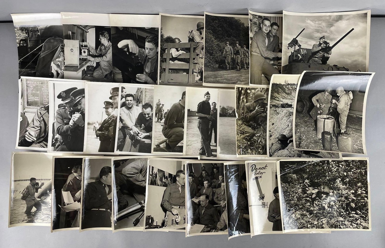 Group of WW2 Official U.S. Army Photos: Most are 8 x 10"