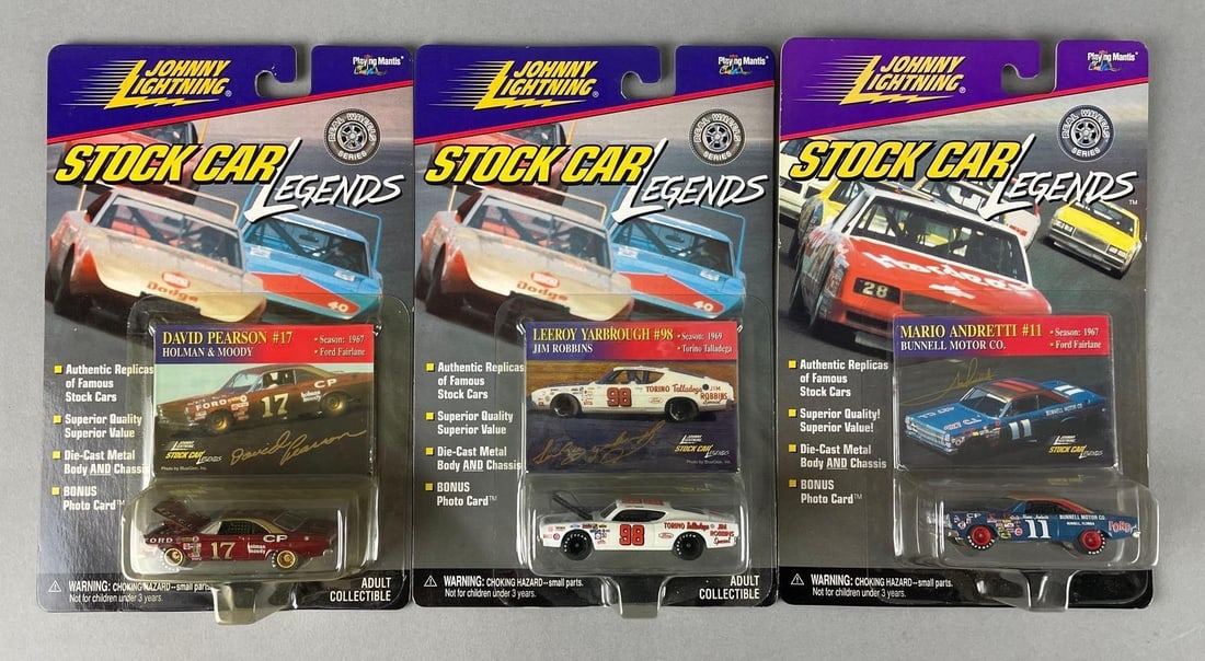 Group of Johnny Lightning Stock Car Legends Die-Cast Vehicles (1 of 2)