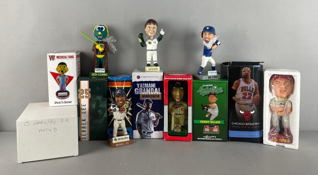 Group of Baseball Bobbleheads (1 of 3)
