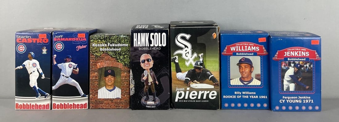 Group of Chicago Cubs / White Sox Bobbleheads (1 of 2)