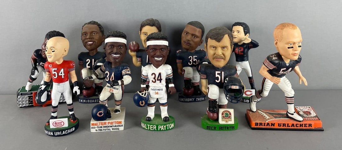 Group of Chicago Bears Bobbleheads (1 of 3)