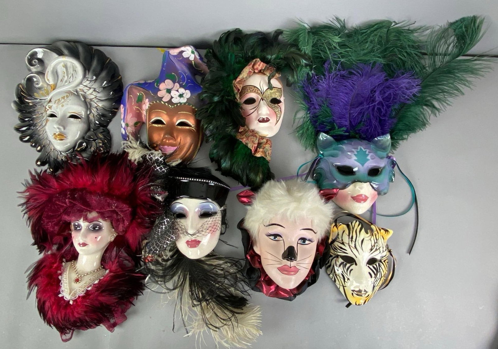 Group of Miniature Masquerade Masks and More (1 of 3)