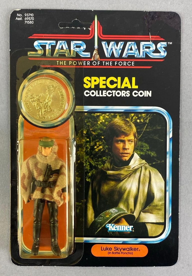 1984 Kenner Star Wars The Power of the Force Luke Skywalker Battle Poncho Action Figure (1 of 4)