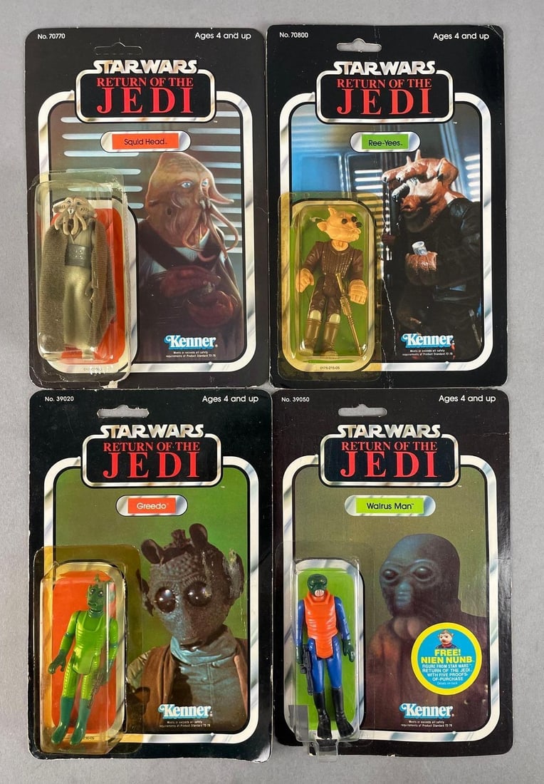Group of Open Blister 1980s Star Wars Return of the Jedi Action Figures (1 of 4)