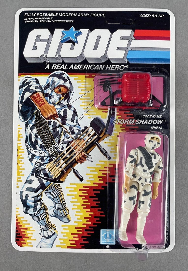 RECARDED 1987 Hasbro G.I. Joe Storm Shadow Action Figure (1 of 3)