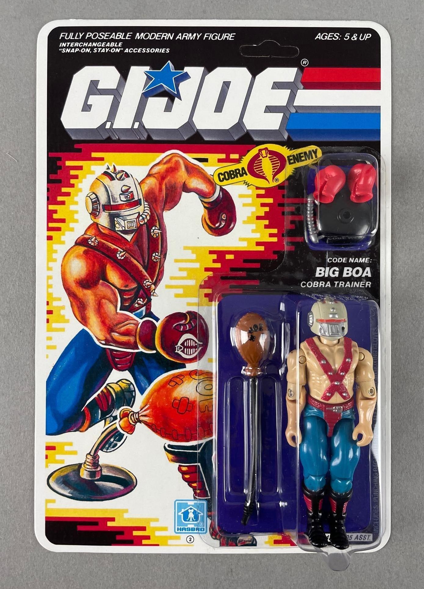 RECARDED 1986 Hasbro G.I. Joe Big Boa Action Figure (1 of 3)