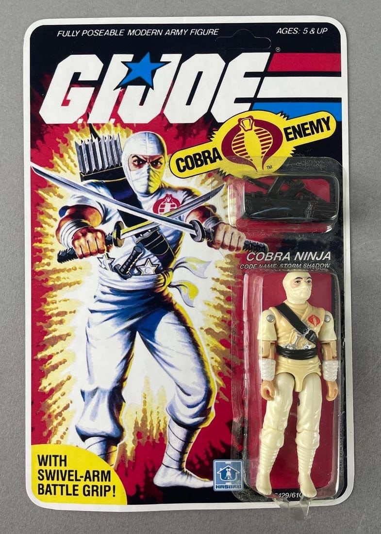 RECARDED 1983 Hasbro G.I. Joe Cobra Ninja Action Figure (1 of 3)