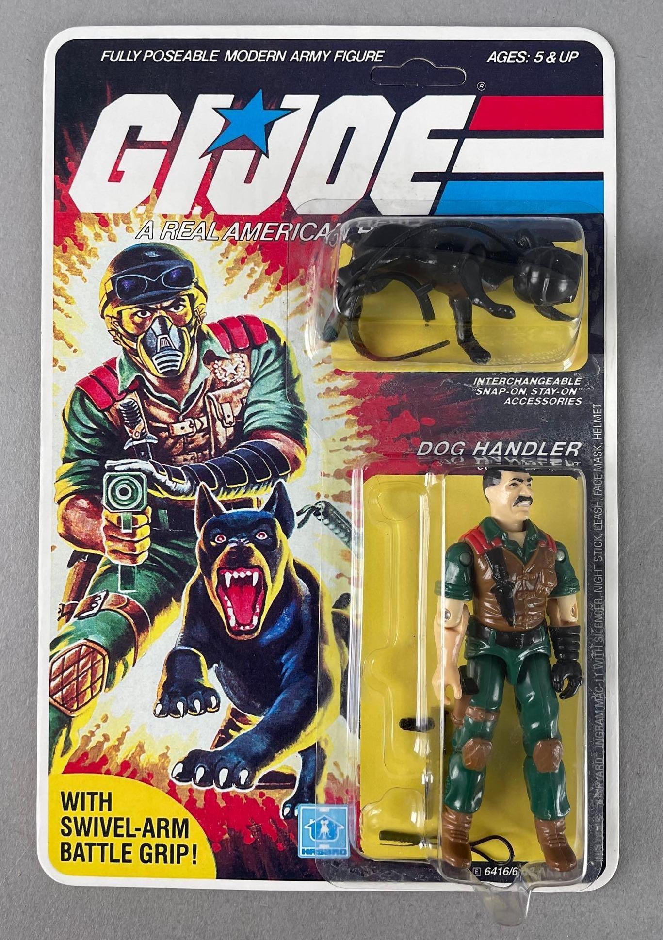 RECARDED 1983 Hasbro G.I. Joe Dog Handler Action Figure (1 of 4)