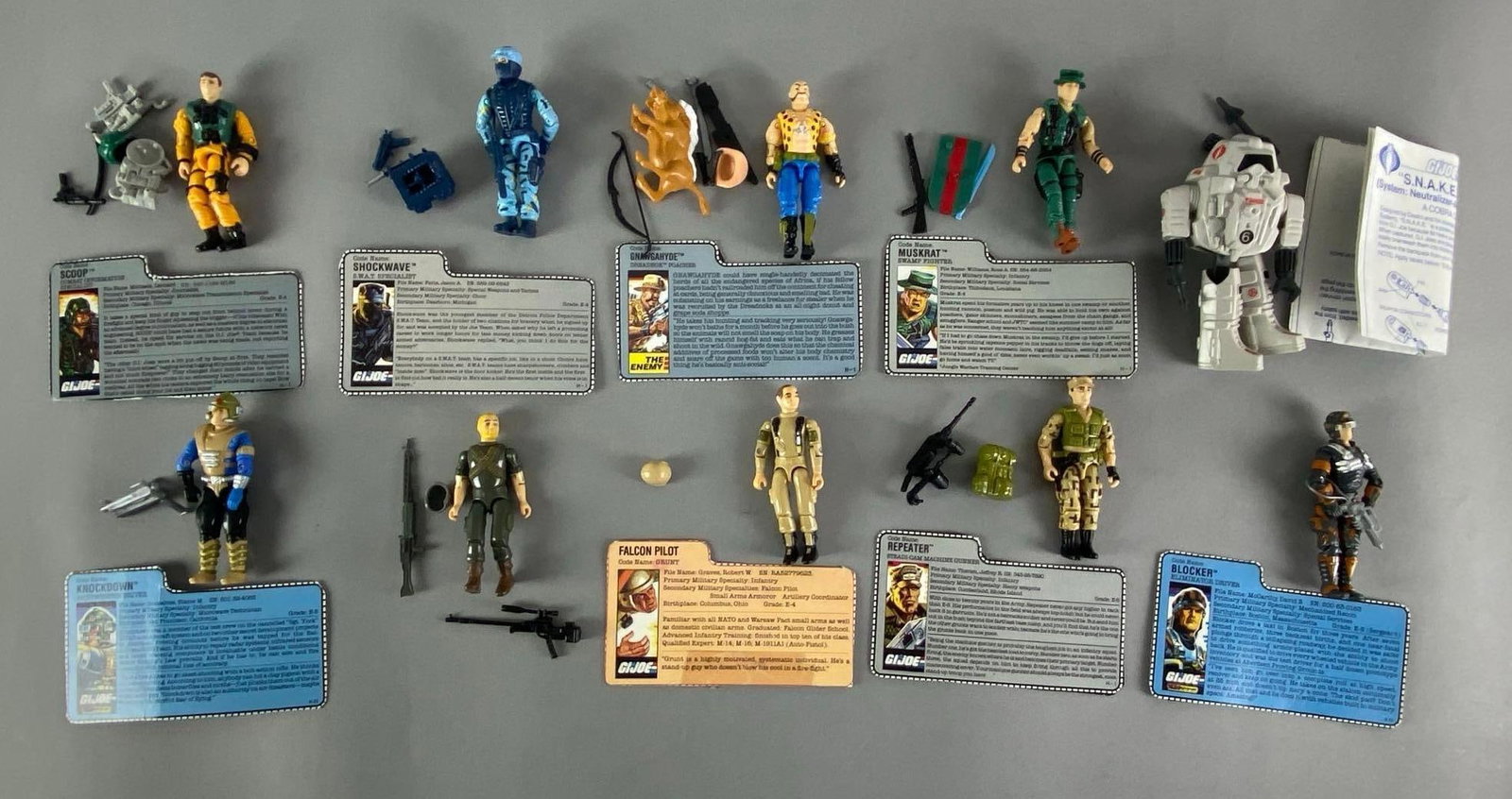Group of 1980s Hasbro G.I. Joe Action Figures (1 of 3)