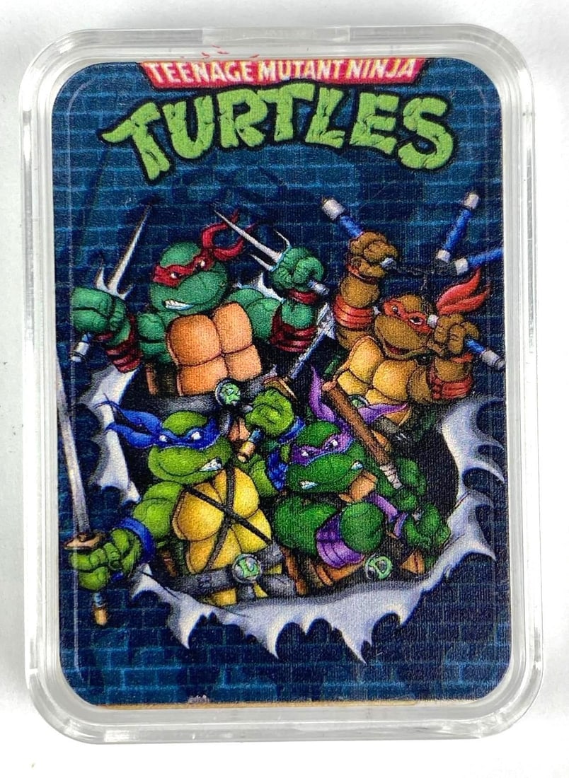 TMNT Colorized LE 1 Oz .999 Fine Silver Ingot/Bar (1 of 3)