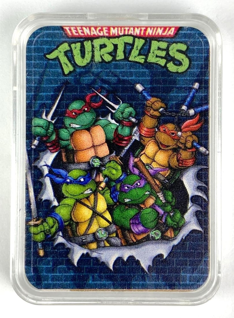 TMNT Colorized LE 1 Oz .999 Fine Silver Ingot/Bar (1 of 3)