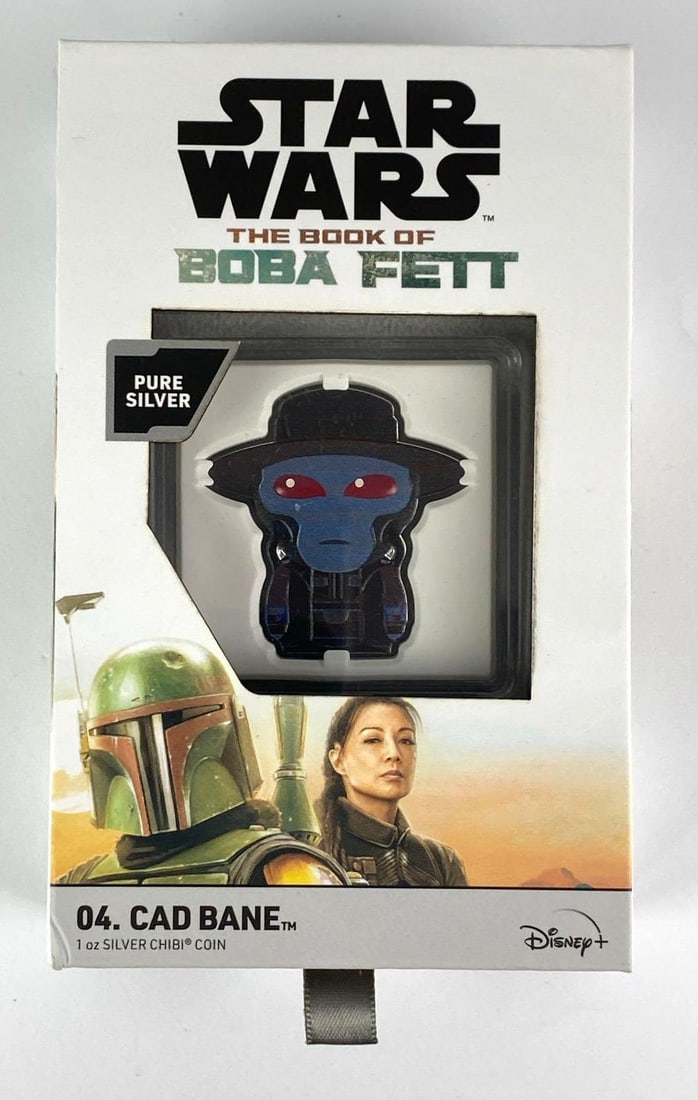 2022 Chibi NIEU LE Star Wars Cad Bane$2 .999 Fine Silver 1 Oz Ingot/Bar (1 of 4)