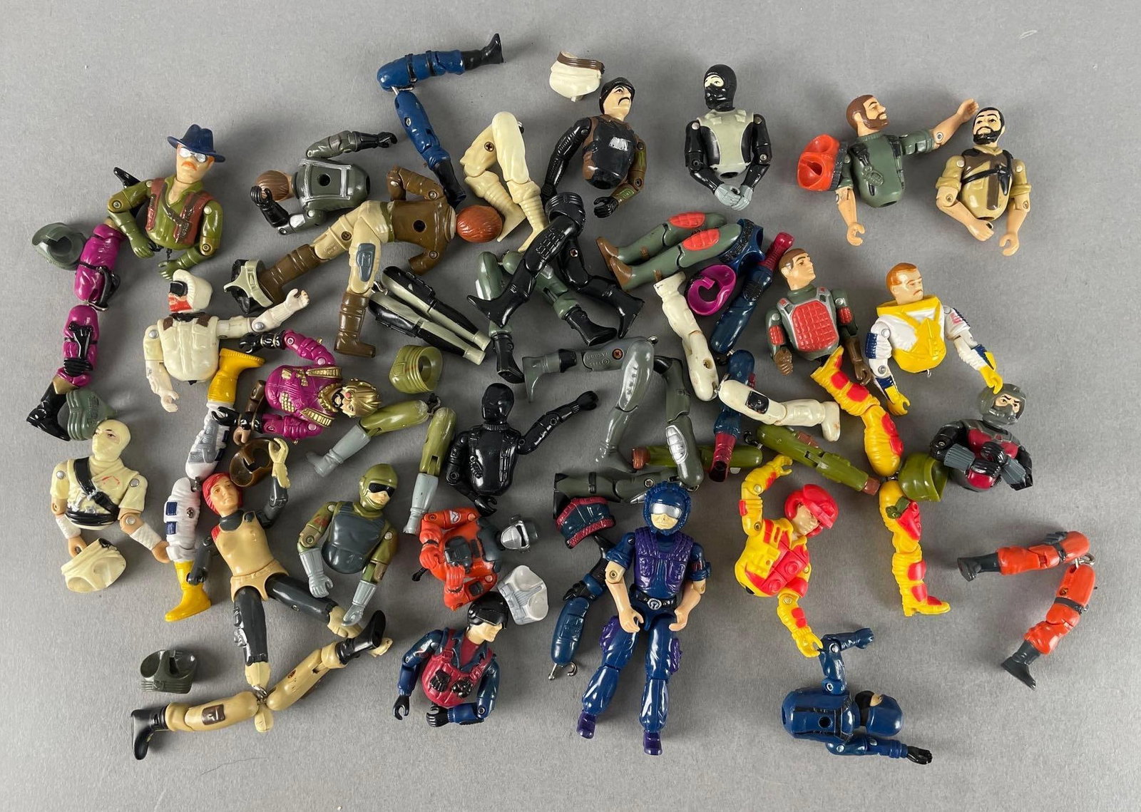 Group of 1980s G.I. Joe Action Figure Parts (1 of 3)