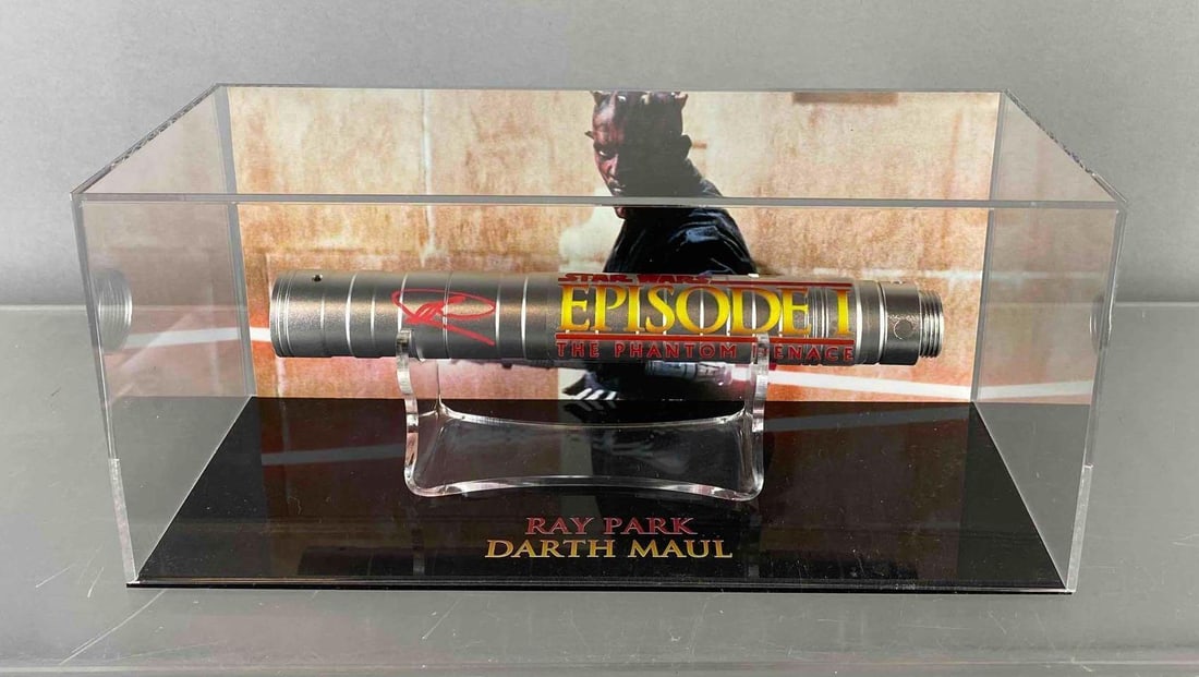 SIGNED Star Wars Episode 1 The Phantom Menace Lightsaber (1 of 4)