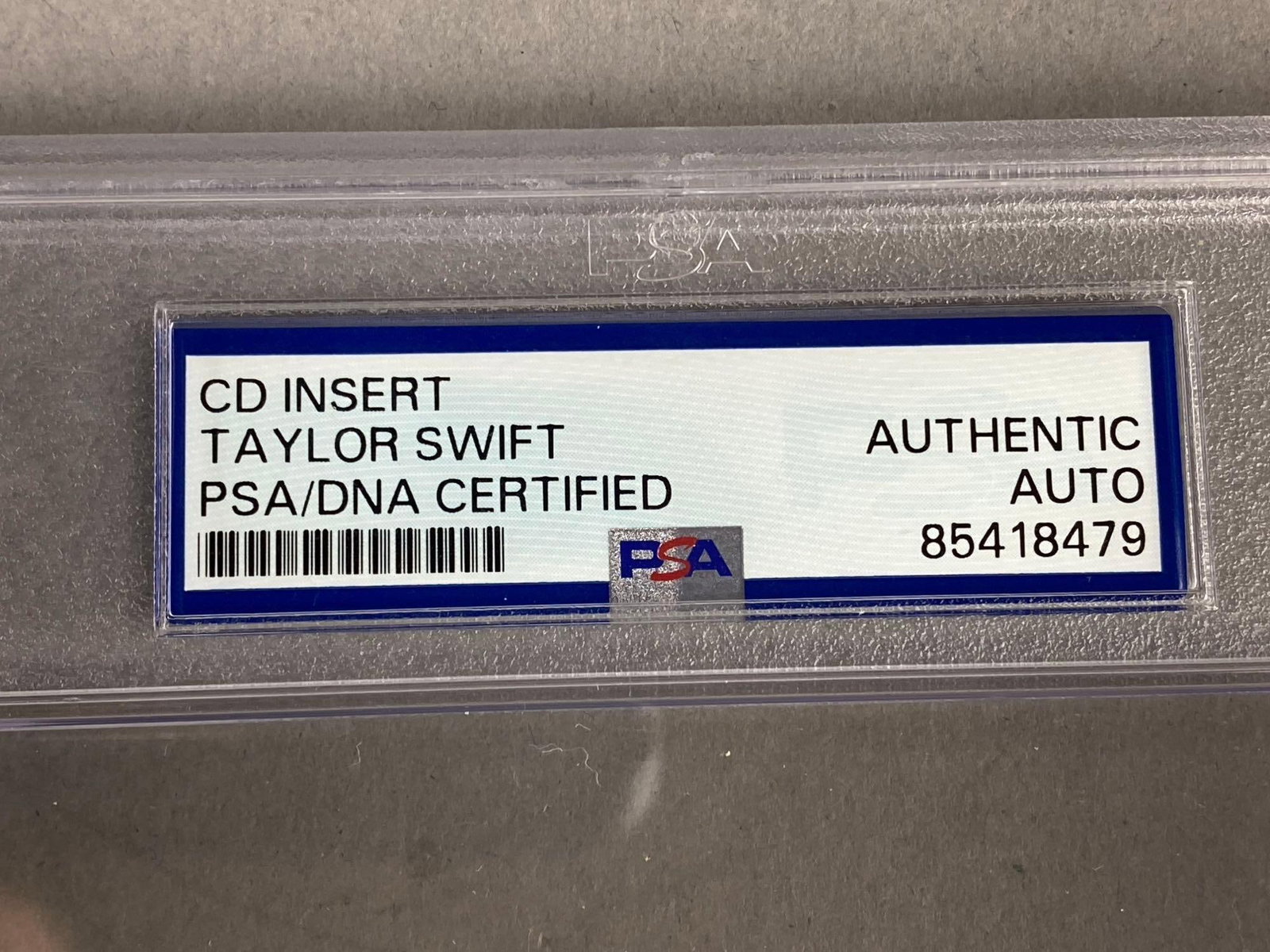 SIGNED Taylor Swift CD Insert PSA Graded - 3