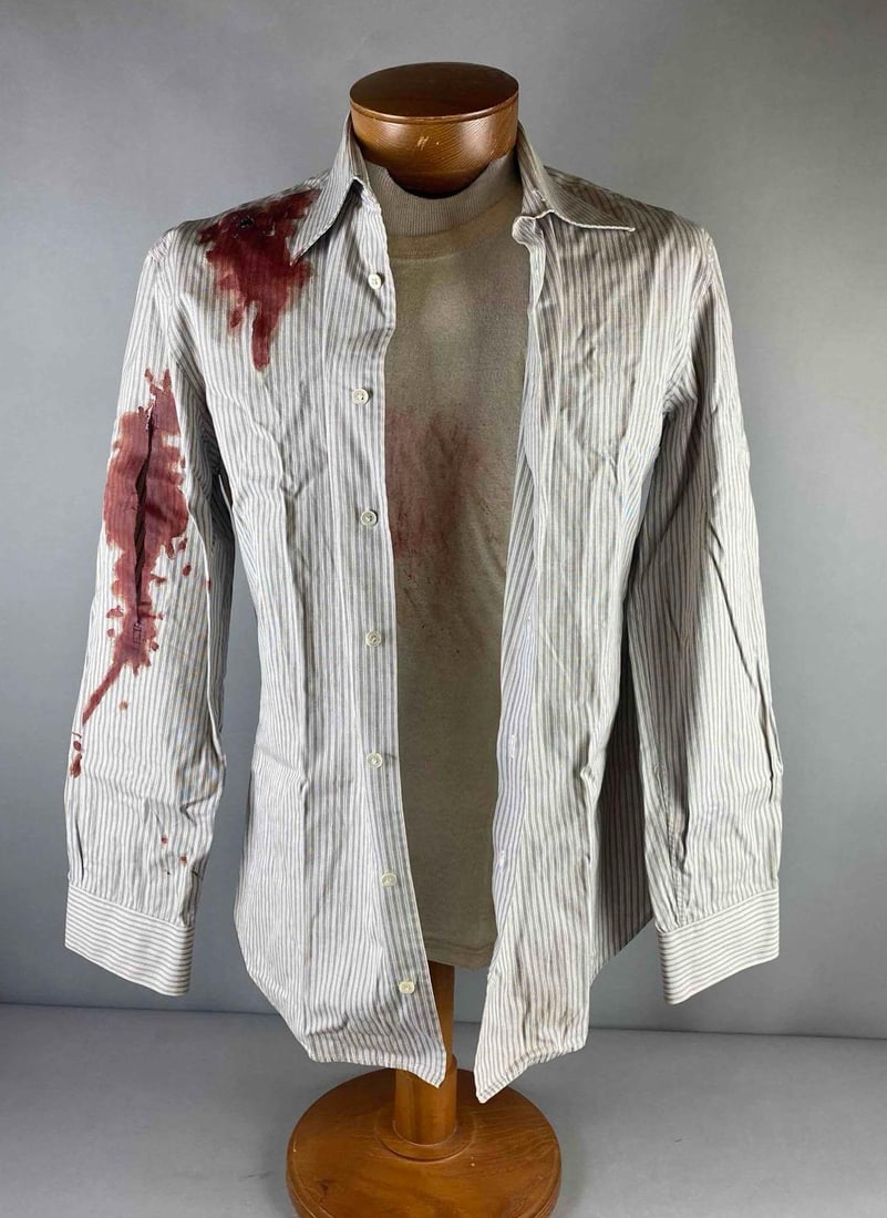 2008 Cloverfield Robert “Rob?? Hawkins Movie Worn Props, 2008 Cloverfield Robert “Rob: Includes button up flannel shirt and T Shirt worn by Michael Stahl-David (Rob) in the 2008 Cloverfield movie Directed by Matt Reeves and produced by J.J. Abrams. Shirt is size men small and flannel