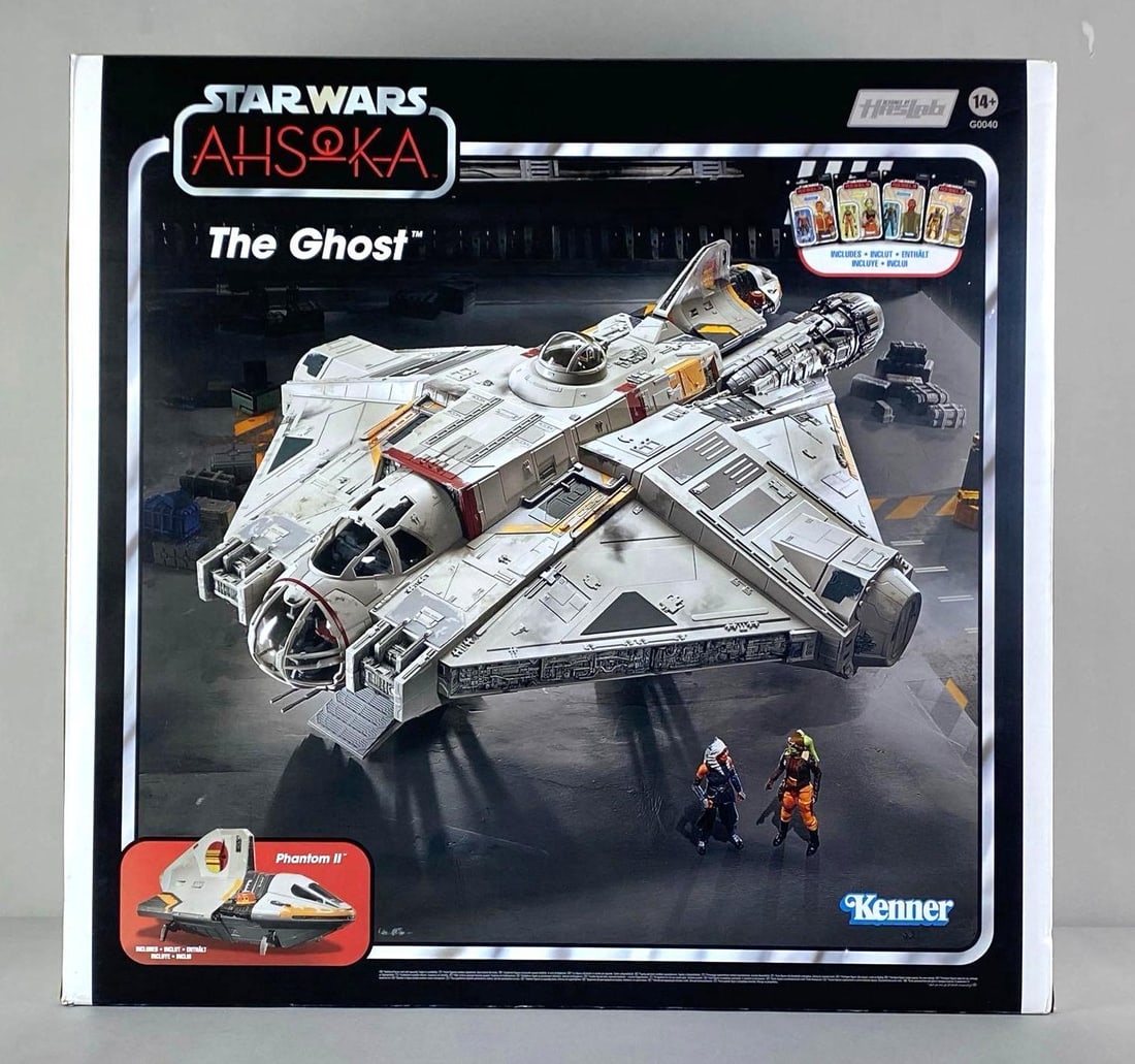 2024 Hasbro Kenner Haslab Star Wars Ahsoka The Ghost Starfighter: NO IN HOUSE SHIPPING AVAILABLE, THIRD PARTY SHIPPING RECOMMENDED, opened previously, no figurines Included, measures 30 1/4” H x 31 1/4” W x 11 1/2” D