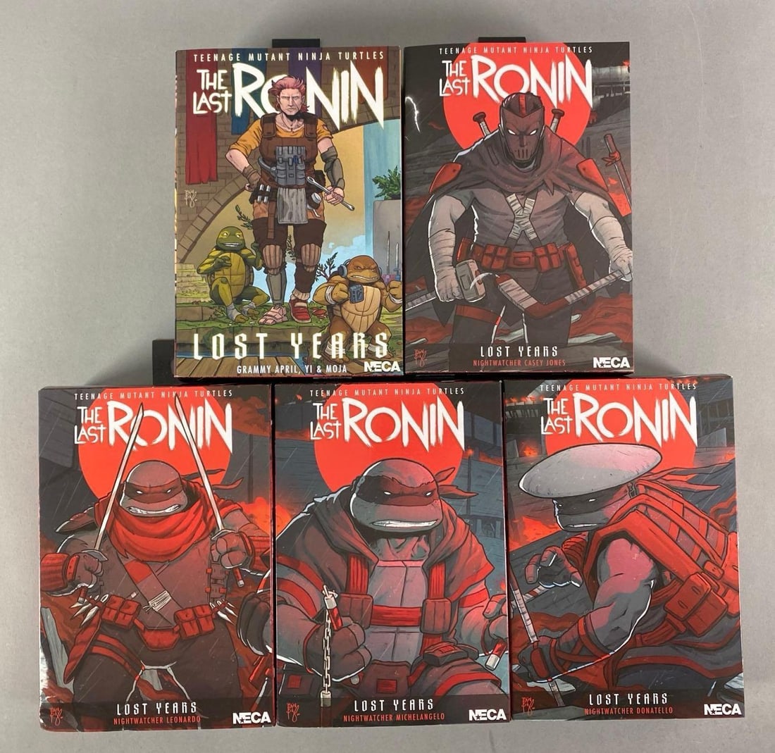 Group of 5 2024 NECA TMNT The Last Ronin Lost Years Action Figures (1 of 2)