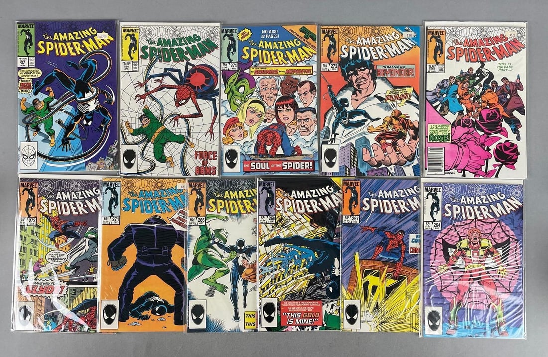 Group of Marvel The Amazing Spider-Man Comic Books: Modern age, 60¢ - 75¢, bagged and boarded