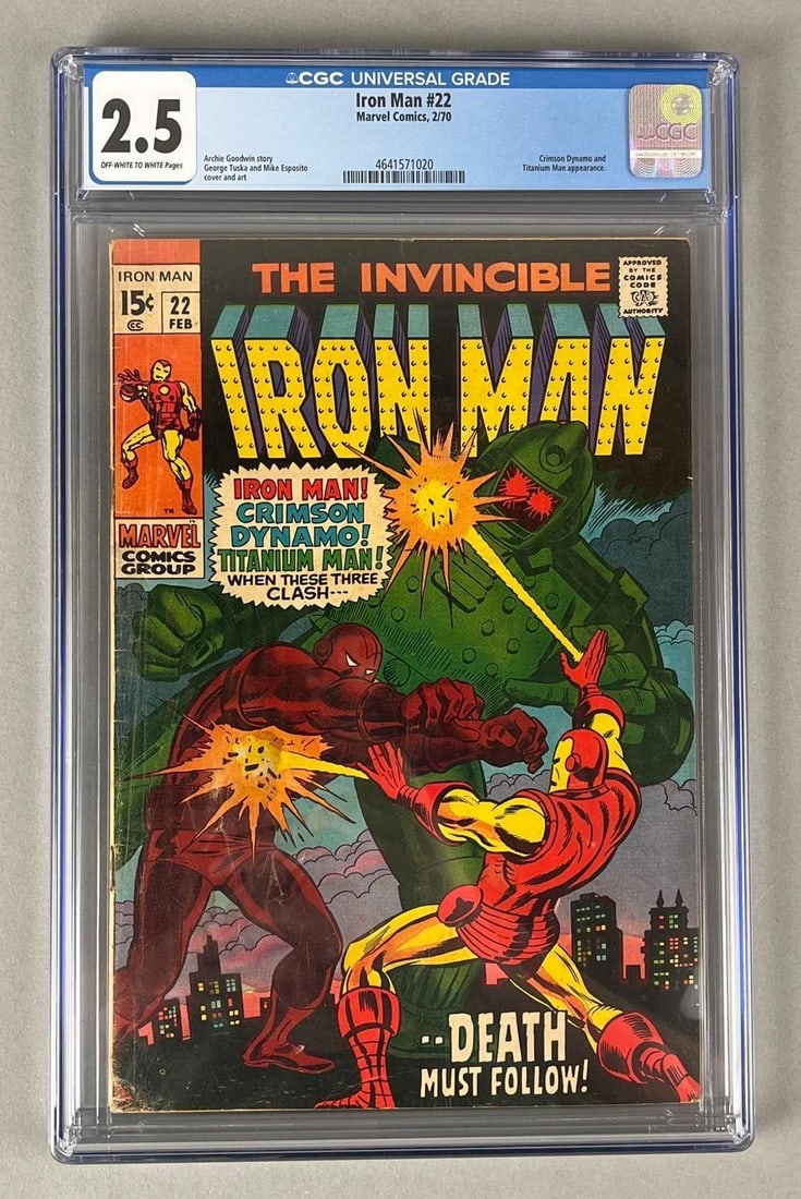 Marvel Comics Iron Man No. 22 CGC 2.5 (1 of 3)