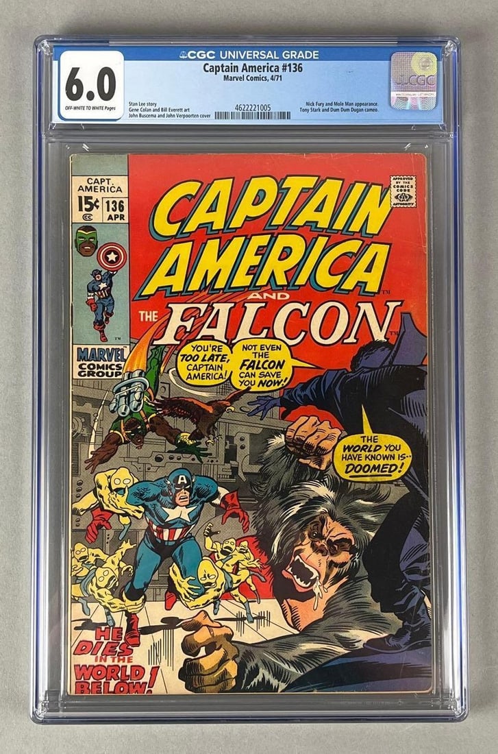 Marvel Comics Captain America No. 136 CGC 6.0 (1 of 3)